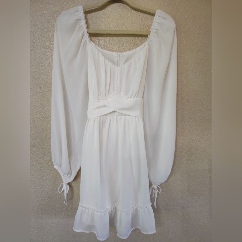 Elegant White Women's Dress